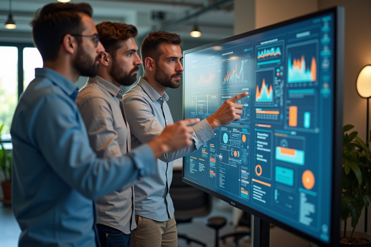 Groupe de professionnels collaborant autour d