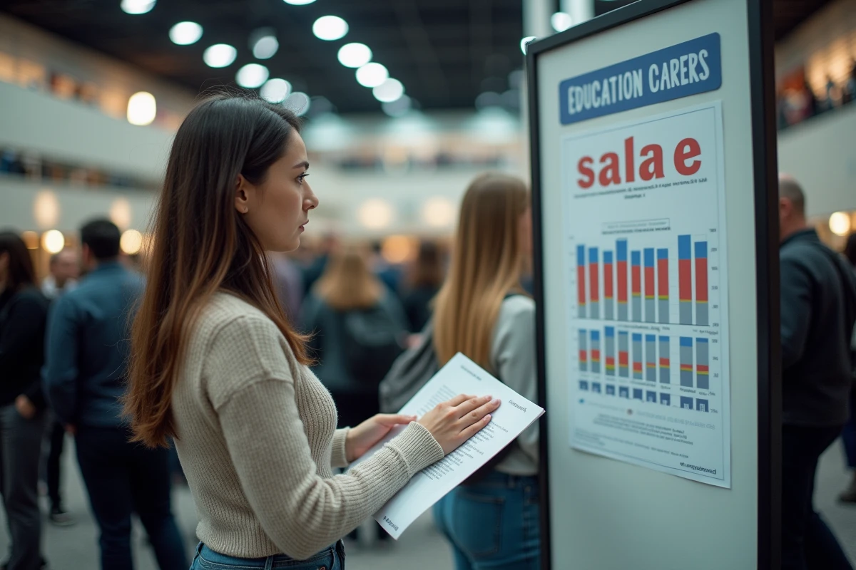Jeune femme au salon de l