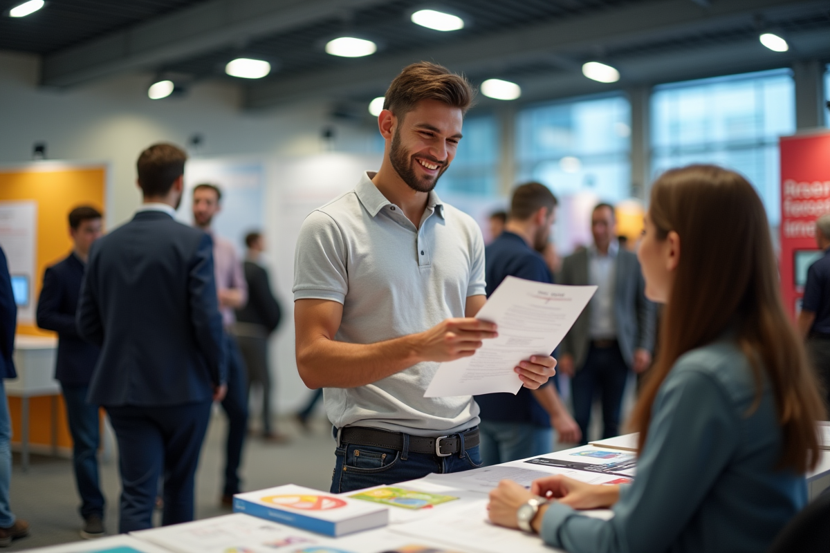 Jeune homme souriant lors d